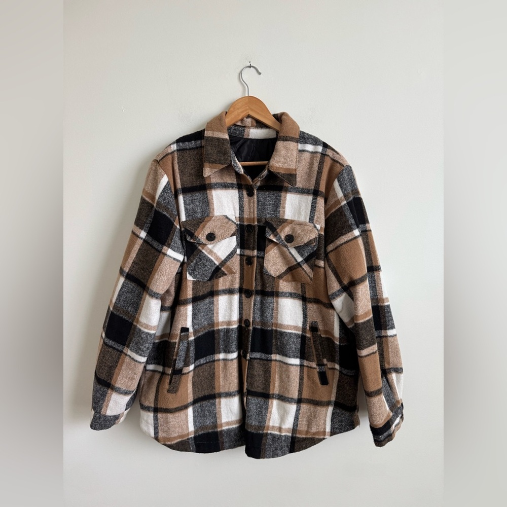 Quilted Flannel Shacket - image 1